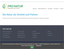 Tablet Screenshot of pro-natur.com